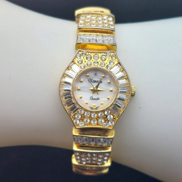 Xanadu Gold-Tone Womens Quartz Watch With Rhinestones & Crystal Accents - Picture 2 of 8